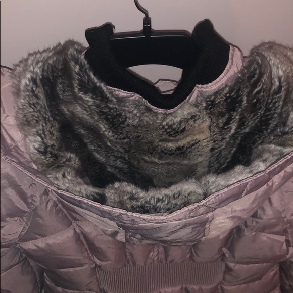 NWT Women’s HFX Faux Fur Lilac Puffer Coat - - Picture 11 of 16